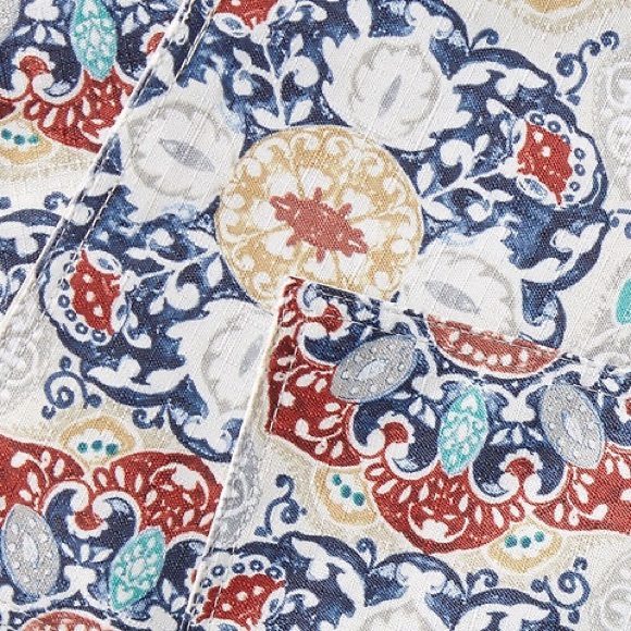 4 pc Painted Spanish Tile Medallion Single Placemats - Picture 3 of 10